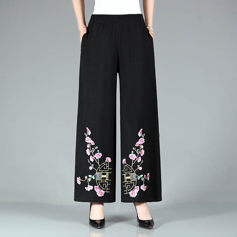 Womens Bottoms | Seamed Linen Pant Black Bottoms Black