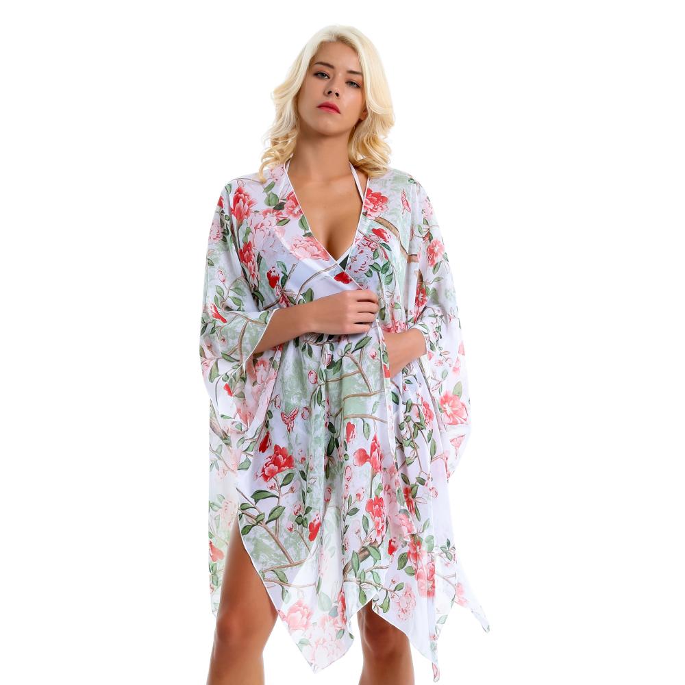 Womens Cover Ups & Kimonos | Metalli Giorno Ruffle Kimono Metalli Giorno Cover Ups & Kimonos Cover Ups & Kimonos