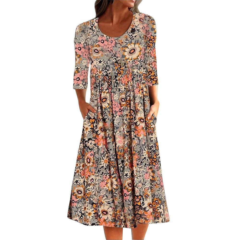 Womens Dresses | Mazzy Boxy Shirred Dress Wild Gardenia Clothing Dresses