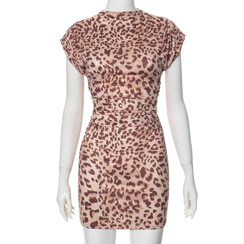 Womens Dresses | The Janie Favorite Tiered Henley Knit Dress French Leopard Clothing Dresses