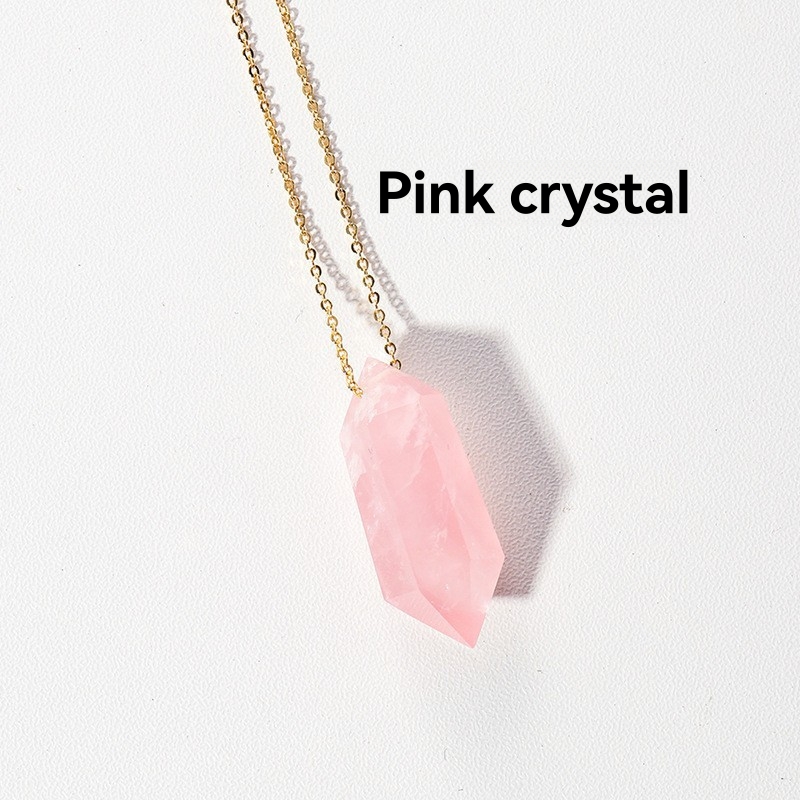 Womens Jewelry | Joseph Brooks Rose Quartz Necklace Pink Accessories Jewelry