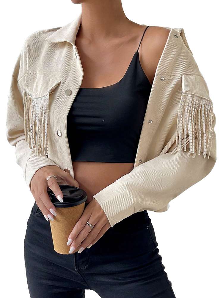 Womens Outerwear | Frangia Leather Jacket Cream Clothing Cream