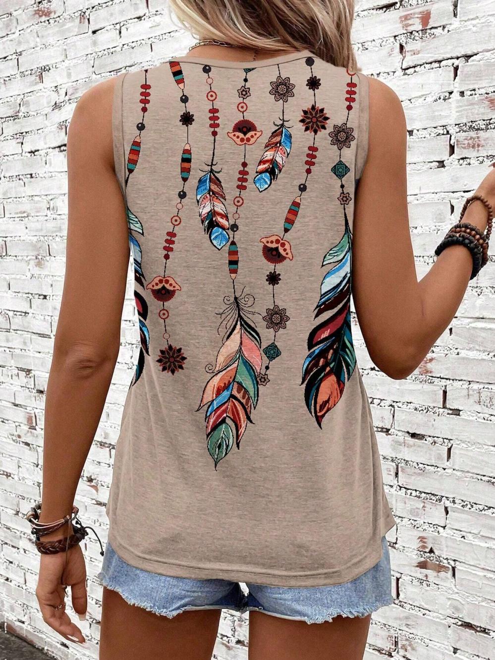 Womens Tops | Hawaii Knit Tank White Clothing Multi